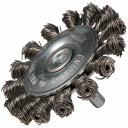 Diskinis šepetys 75 mm, 1/4"; HEX pinti plieniniai šereliai D-76716 MAKITA