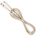 Tellur USB kabelis, TLL155451, 100cm, 2,4A, līdz 20W, Krēma, Kvie&scaron;u salmu &scaron;ķiedra