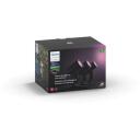 Philips Hue Lily āra gaismeklis 8718696167960, 3x8W, 24V, 600lm, 2000-6500K, melns, matēts