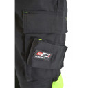 Augstas redzamības darba bikses AWTOOLS AW02610, ar atstarojošām joslām, izmērs: S, 260 g/m2