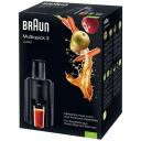 Braun Automātiskais sulu spiedes J 300 BK, 800 W, 2 ātrumi, liels augļu ievade, ātra sulu izspie&scaron;ana