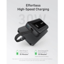 Kompakts premium klases ārējais uzlādes akumulators ar ātrās uzlādes funkciju 10000 mAh 30 W USB-C PD melns A1688H11 Anker