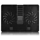 Deepcool U-Pal s&uuml;learvuti alus, DP-N214A5-UPAL, 2x140mm, 1000 RPM, 92.22 cfm, USB 3.0, must