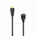 Sbox HDMI kabelis HDMI-90-15/R, 1,5m, 4K x 2K, 30 kadri/s, 10,2 Gbit/s, 24K apzeltīti spraudņi, Ethernet, ARC, CEC