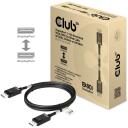 Club3D кабель DisplayPort CAC-1091 1.2м, 2.1, 80 Гбит/с, 4320p, 360 Гц, 10328 x 7760, прямой разъем, сертифицирован VESA