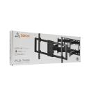 Sbox televizora kron&scaron;teins PLB-7486, 43-100 collas, 120kg, 200x200-800x400mm, melns, tērauds, noliecams, griežams
