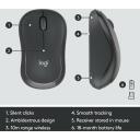 Logitech Клавиатура и мышь MK295 920-009800, беспроводные, 10м, 3 кнопки, батарея клавиатуры AA, батарея мыши AA