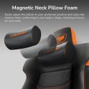 Gaming chair with ergonomic design adjustable armrests and high backrest CGR-Armor EVO Black-Orange COUGAR