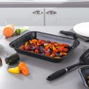 Russell Hobbs Cepe&scaron;pannu komplekts CW20701EU, 38cm, 35cm, 26cm, oglekļa tērauds, melna, taisnstūri