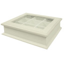 Tējas kaste SAMIRA 26,5x22x8,5cm, antīki balta 13712 Allit