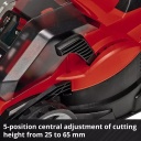 Bezvadu zāles pļāvējs GE-CM 36/33 Li, EINHELL, 3413210, 2x2,5Ah akumulatori, 33 cm pļaušanas platums, 5 augstuma iestatījumi.