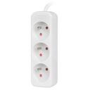 Lanberg pikendus PS0-03E-0150-W, 1,5 m, 3xCEE 7/5, 2500 W, laste kaitse, IP20