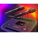 Portatiivne Bluetooth k&otilde;lar PS-950 2&times;80 W (160 W RMS) TWS IPX4 FM USB microSD LED ekraaniga ja akuga Must SV-022396 SVEN