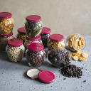 Бордовая крышка Ø82 - 10 шт. BROWIN 136019, 6 зубцов, 12.7 г