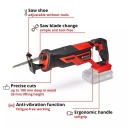 Bezvadu universālā zāģis TE-AP 18/26 Li - Solo, EINHELL 4326290, 180 mm zāģē&scaron;anas dziļums koksnē, ergonomisks dizains, bez instrumentiem maināms zāģa asmens