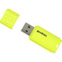 Goodram Pendrive UME2 16GB, UME2-0160Y0R11, 16GB, USB 2.0, 20MB/s, 5MB/s, dzeltena, perforācija