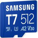 Samsung M&auml;lukaart T7 microSD MB-MB512T/WW, 512 GB, Micro SDXC, UHS-I 10 U3 V30, kuni 170 MB/s, veekindel, l&ouml;&ouml;gikindel