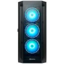 Chieftec PC korpus GA-01B-TG-OP, E-ATX, 4x 120mm A-RGB ventilaatorit, 3x 2.5" ja 2x 3.5" ketaste pesa, must