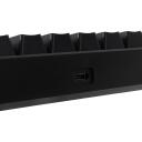 White Shark Klaviatuur KAIKEN-US, 63/64 nuppu, Mehaaniline punane l&uuml;liti, RGB valgustus, 1,5m kaabel, USB, BT, 2,4 GHz