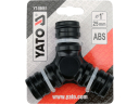 Augsta plūsma trīsveida savienojums 1", YATO, YT-89061, izturīgs ABS materiāls, ātra uzstādīšana