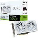 Asus Videokaart DUAL-RTX5060TI-O16G-WHITE 16GB GDDR7, PCIe 5.0, 7680 x 4320, 2 ventilaatorit, Aktiivne jahutus