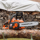 Akumuliatorinis grandininis pjūklas, bešepetėlinis, 40V, 350mm, POWDPG7576 POWERPLUS