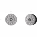 Ezviz DL01S CS-DL01S/DL01CP/A3 3in1 Komplekt Nutikas Lukk Siseruumide ja Välistingimuste Ustele Uksekella ja Lüüsi Tugevusega Hõbedane