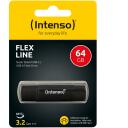 Intenso USB m&auml;lupulk 3544490, 64 GB, USB 3.2 Gen 1, lugemise kiirus 70 MB/s, must, alumiinium, OTG &uuml;hilduv