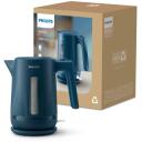 Philips Arbatinukas HD9411/70, 1.7 L, 2200 W, Mėlyna, Plastikinis korpusas, Be laido, Apsauga nuo perkaitimo