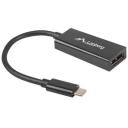 Lanberg Video / audio adapter AD-UC-DP-01, 15cm, USB-C isane, DisplayPort emane, 1920x1200@60Hz, HDCP, USB 3.1