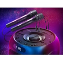 Nešiojamas Bluetooth garsiakalbis 100 W RMS galios su TWS ryšiu FM radiju USB ir microSD palaikymu LED ekranu ir 4400 mAh baterija PS-770 Juodas SV-021719 SVEN