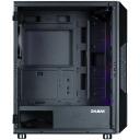 Zalman I3 NEO ARGB BLACK, arvutikorpus, I3 NEO ARGB Black, ATX, 4x120mm, 3x2.5", 2x3.5", RGB, karastatud klaas
