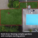 Robotizētais zāliena pļāvējs FREELEXO 1200 LCD BT, EINHELL 4326368, līdz 1200 m&sup2;, Bluetooth kontrole, 20-60 mm pļau&scaron;anas augstums