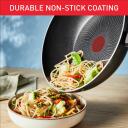 Tefal Wok H0561942, 28cm, alumiinium, must, sobiv induktsioonipliidile, fikseeritud k&auml;epide