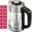 Concept Kettle RK4190, 1.7l, 2200W, 2 x vāks: klasiskā + ar tējas sietiņu, temperatūras kontrole 40-100&deg;C