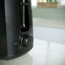 Philips Toaster HD2583/90, 600 W, 220-240 V, 2 slotai, 8 rudos lygiai, Juoda, Plastikas, Automatinis i&scaron;jungimas
