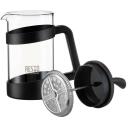 Resto prantsuse press 90508, 600 ml, Borosilikaatklaas, Roostevaba terasfilter, Plastmassist kaas, Must
