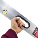 Alumīnija taisnstūra līme, 400cm, divas burbuļu līmeņi, ergonomiskas rokturi, AW30064, MASONRY