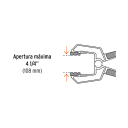 Suspaudimo replės. 76mm 17702 PRE-8 Truper