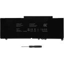 Green Cell DE102V3 klēpjdatora rezerves daļa Akumulators, 7.6V, 6200mAh, Litija polimērs, saderīgs ar Dell