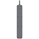 Tracer Pagarinātājs TRALIS47685, 5m, 4 rozetes, 3x USB A, grafīta, slēdzis, zemējums