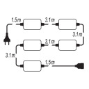 STRING LIGHT SET 5X600LM, 15,4M 82861 STHOR