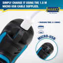 Akumulatora skrūvgriezis ar TORX® un Pozidriv profilu, 9230B-1, 1.5 m USB uzlādes kabelis, 4.5 Nm griešanas moments, 180 apgr./min, 2.5 Ah akumulators