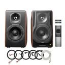 Edifier Premium 2.0 Garsiakalbių Sistema S3000MK II Brown, 256W, 38-40kHz, Bluetooth 5.0, OLED ekranas, 24bit DSP