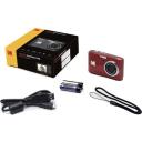 Kodak FZ45 digitaalne kaamera FZ45RD, 16.35MP, 4x optiline suum, 1080p video, 2.7" LCD, 63MB sisemine m&auml;lu, punane