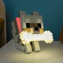 Paladone Minecraft Wolf GloBuddies valgus PP14761MCF, 14,3cm, mitmev&auml;rviline, LED, dimmerdatav, vabalt seisev
