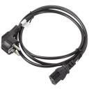 Lanberg Toitekaabel CEE 7/7 kuni IEC 320 C13 CA-C13C-11CC-0018-BK, 1.8 m, 10 A, must, VDE