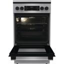Gorenje Dujinė viryklė GK5C42SJ, 50cm, 4 zonos, 62l, elektrinė orkaitė, Inox, 9 režimai, Aqua Clean