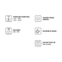 Электронный термометр с индикатором комфорта, белый BIOTERM 170102, -10°C до +50°C, индикатор влажности