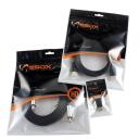 Sbox USB kabelis MODELIS USB-1031, 1m, 480 Mbit/s, USB 1.0, 1.1, 2.0, Melna